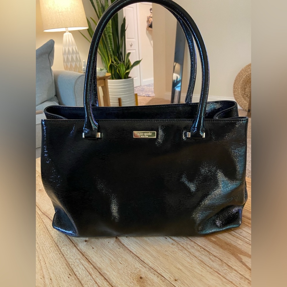 Kate Spade black patent purse